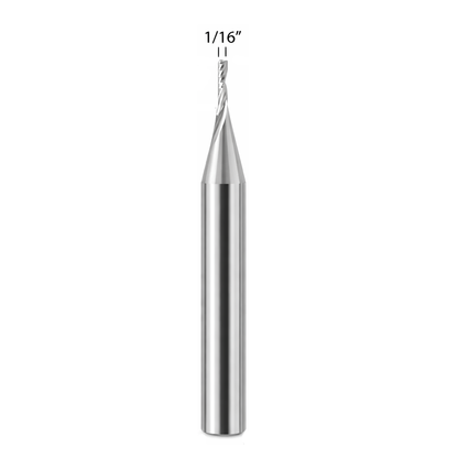 Router Bit with 1/16-inch diameter for CNC routers