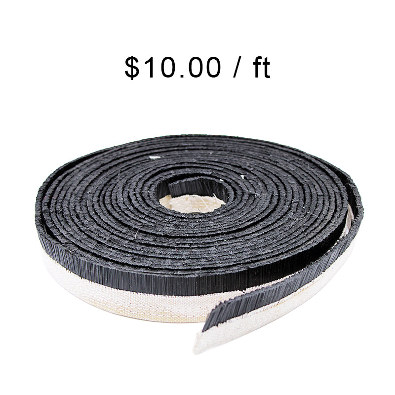 Vacuum cleaner brush strip for CNC router