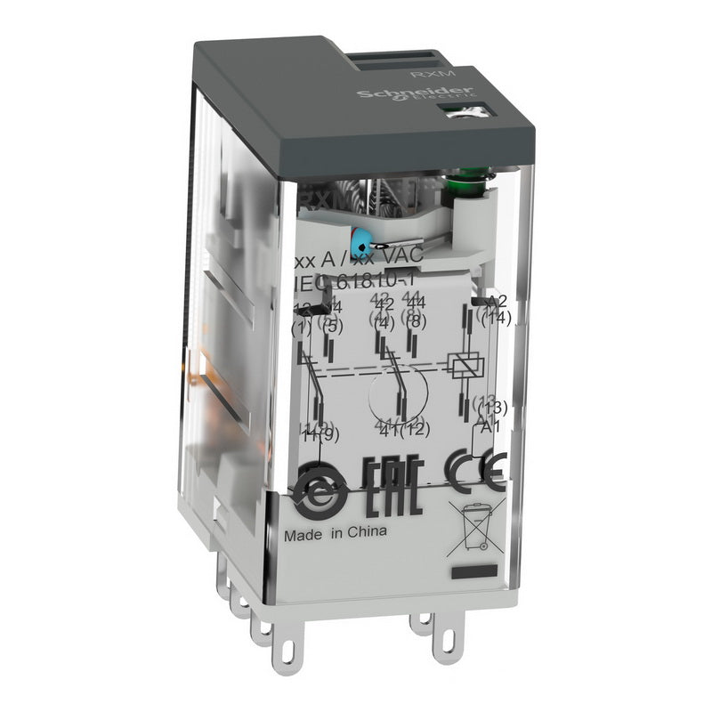 Electromechanical Relay 5A, 2CO, with LED, 24V DC