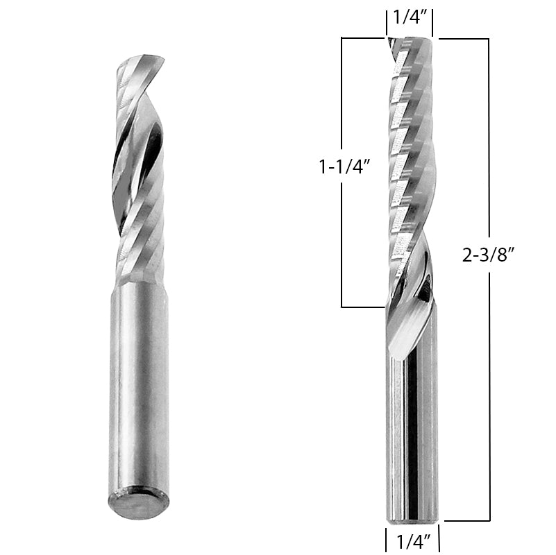 Router Bit with 1/4-inch diameter for CNC Routers