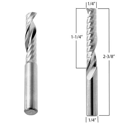 Router Bit with 1/4-inch diameter for CNC Routers