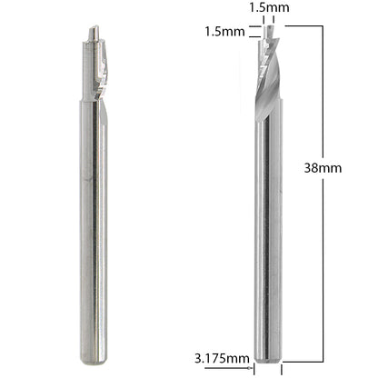 Router Bit with 1/16-inch diameter for CNC routers