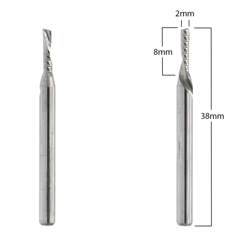 1/16" (2mm) Diameter Router Bit