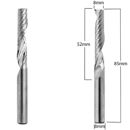 Router Bit with 8mm (5/16") diameter for CNC routers