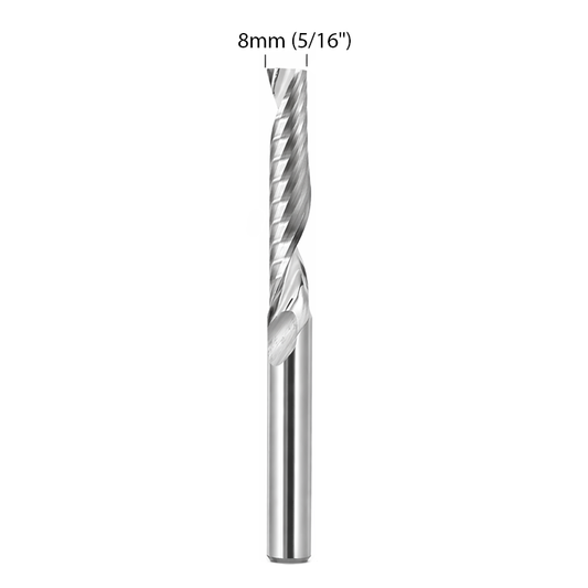 Router Bit with 8mm (5/16") diameter for CNC routers